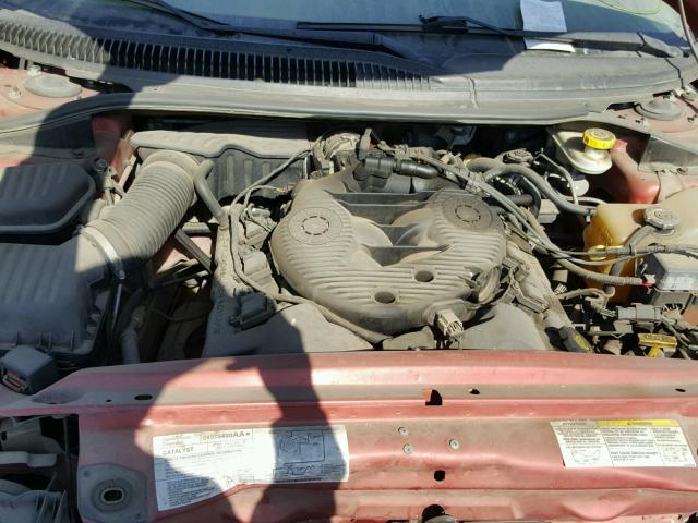2B3HD46R64H706803 - 2004 DODGE INTREPID S წითელი ფოტო 7