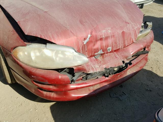 2B3HD46R64H706803 - 2004 DODGE INTREPID S წითელი ფოტო 9