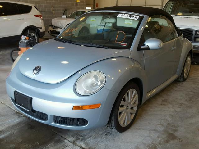 3VWRW3AL2AM009536 - 2010 VOLKSWAGEN NEW BEETLE 蓝色 照片 2