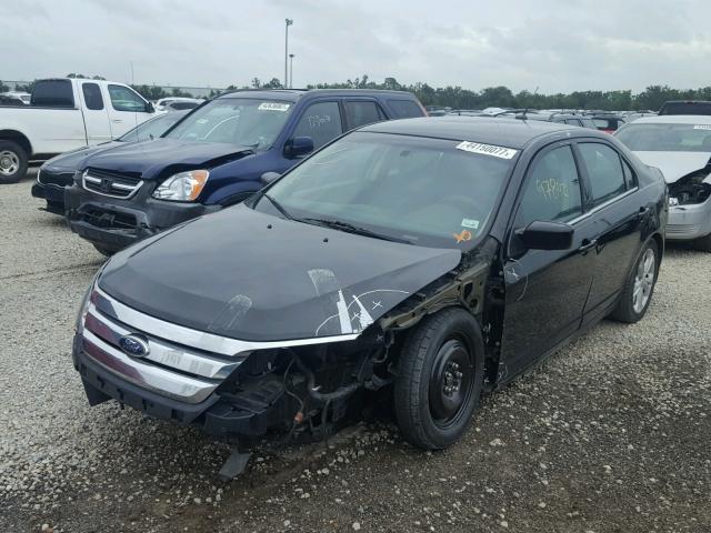 3FAHP0HG9CR187779 - 2012 FORD FUSION SE BLACK photo 2