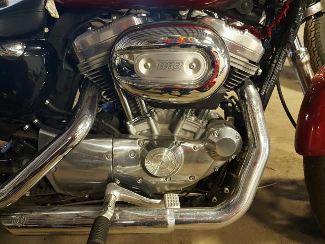 1HD4CR21XCC432230 - 2012 HARLEY-DAVIDSON XL883 RED photo 7