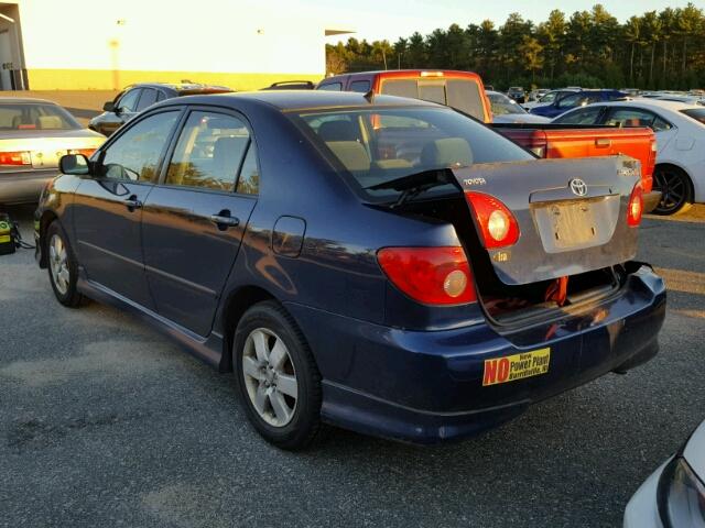 2T1BR32EX6C630809 - 2006 TOYOTA COROLLA BLUE photo 3