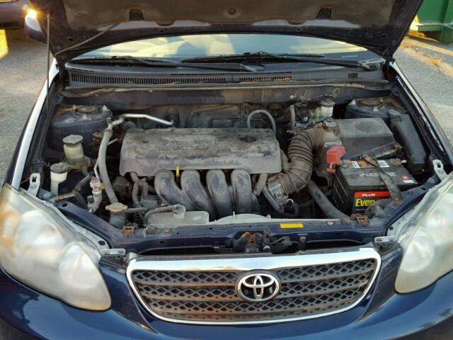 2T1BR32EX6C630809 - 2006 TOYOTA COROLLA BLUE photo 7