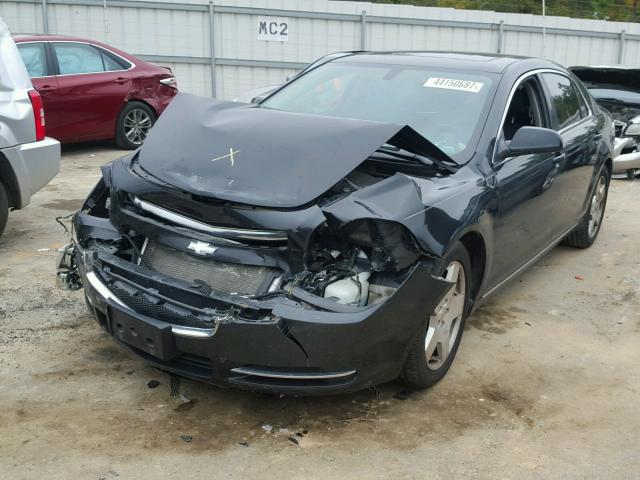 1G1ZD5E74AF268538 - 2010 CHEVROLET MALIBU 2LT BLACK photo 2