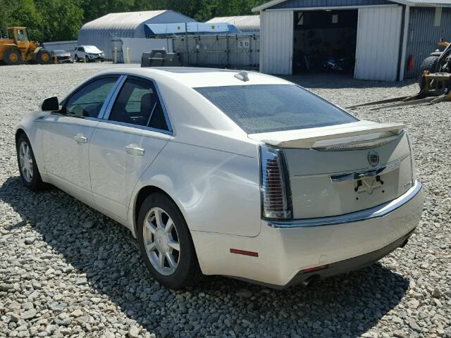 1G6DH577790164663 - 2009 CADILLAC CTS WHITE photo 3