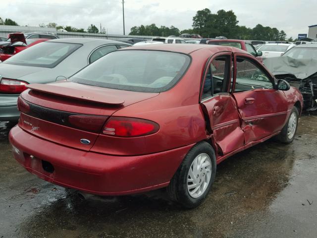 1FAFP13P3XW286797 - 1999 FORD ESCORT SE RED photo 4