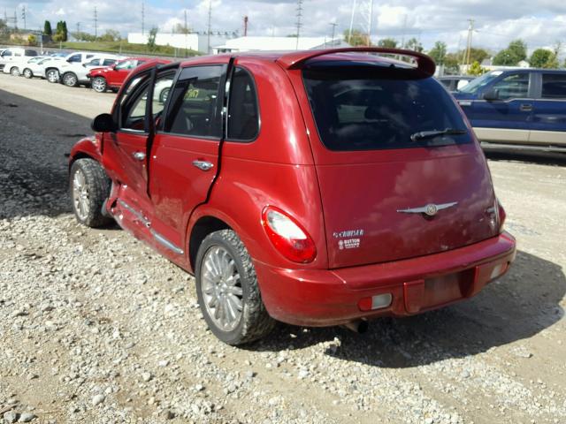 3A8FY68868T183122 - 2008 CHRYSLER PT CRUISER RED photo 3