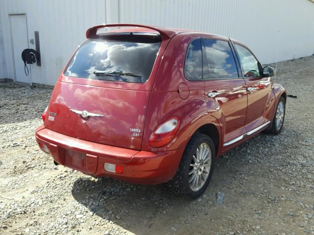 3A8FY68868T183122 - 2008 CHRYSLER PT CRUISER RED photo 4