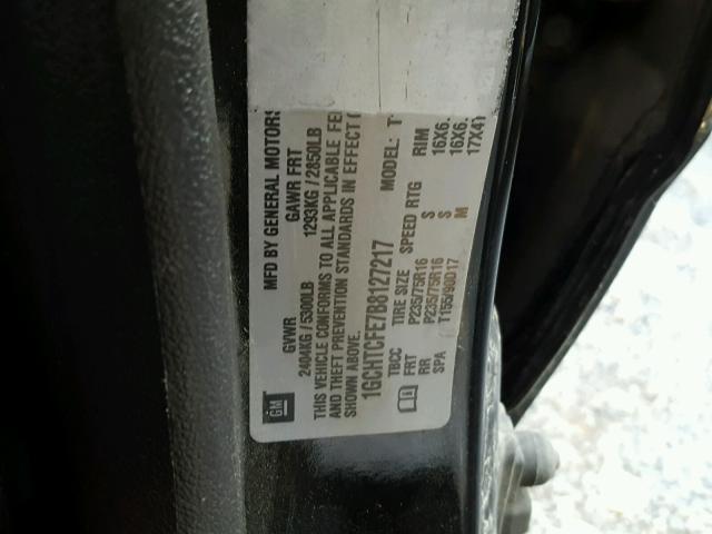 1GCHTCFE7B8127217 - 2011 CHEVROLET COLORADO L BLACK photo 10