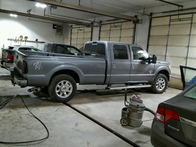 1FT7W2BT0BEB35047 - 2011 FORD F250 SUPER GRAY photo 4