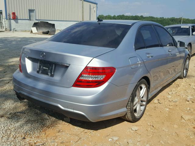 WDDGF4HB2DA792734 - 2013 MERCEDES-BENZ C 250 SILVER photo 4