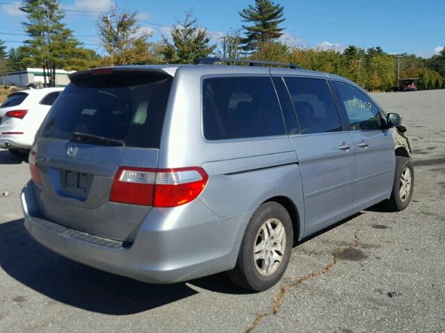 5FNRL38486B077023 - 2006 HONDA ODYSSEY BLUE photo 4