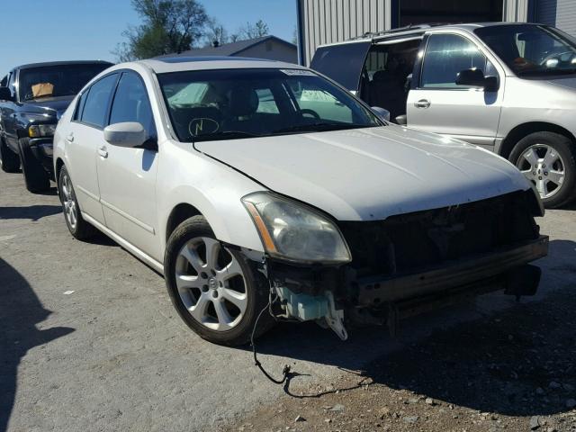 1N4BA41E37C800247 - 2007 NISSAN MAXIMA SE WHITE photo 1