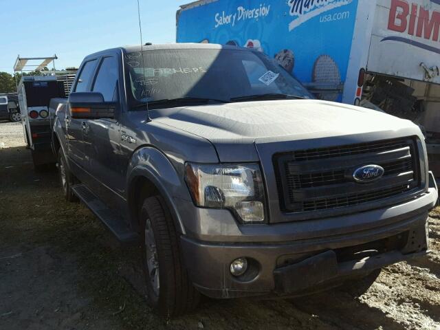 1FTFW1CF5DKF13821 - 2013 FORD F150 SUPER GRAY photo 1