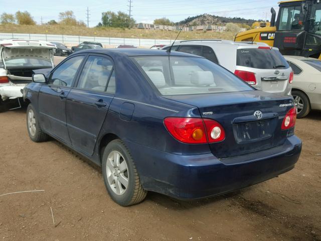 2T1BR38E84C311851 - 2004 TOYOTA COROLLA CE BLUE photo 3