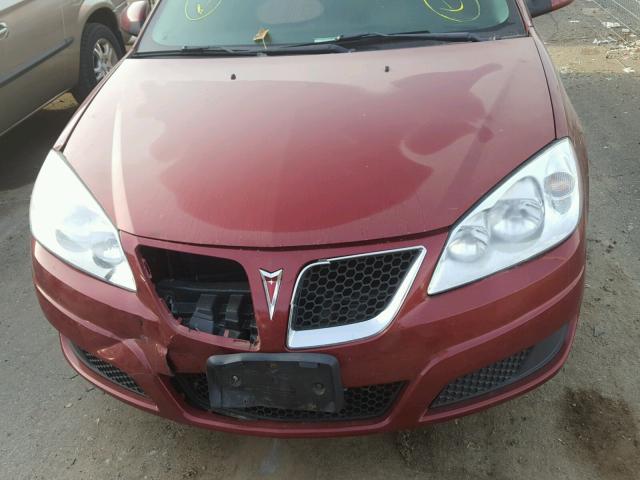 1G2ZA5E01A4105624 - 2010 PONTIAC G6 RED photo 9