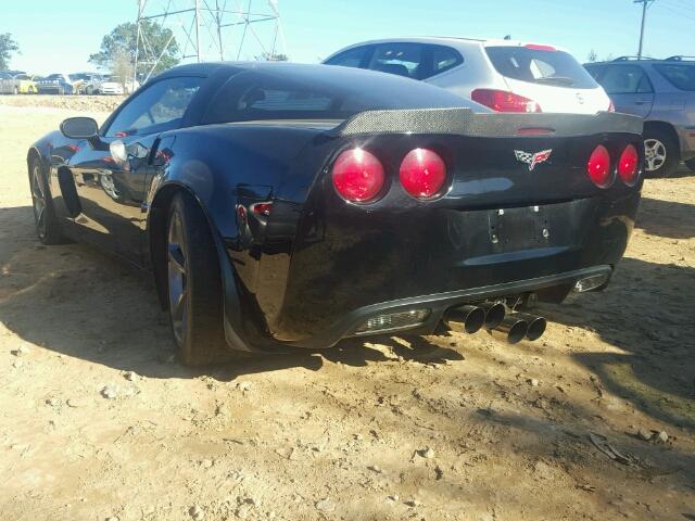 1G1YY26E975126907 - 2007 CHEVROLET CORVETTE BLACK photo 3