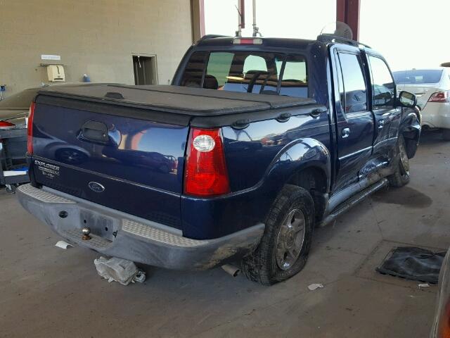 1FMZU67K64UA43385 - 2004 FORD EXPLORER S BLUE photo 4