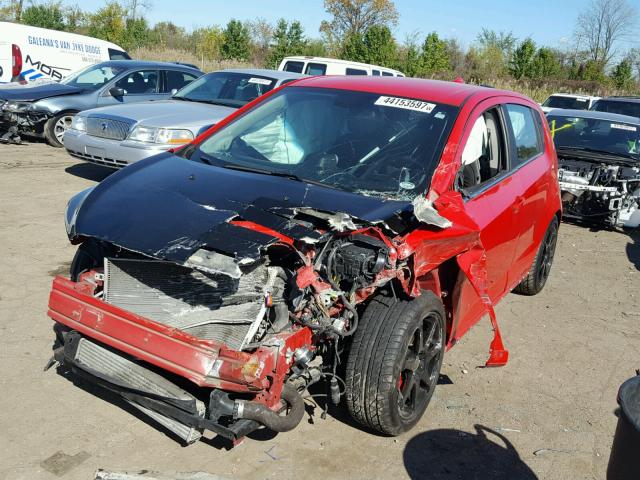1G1JH6SB8D4147110 - 2013 CHEVROLET SONIC RS RED photo 2