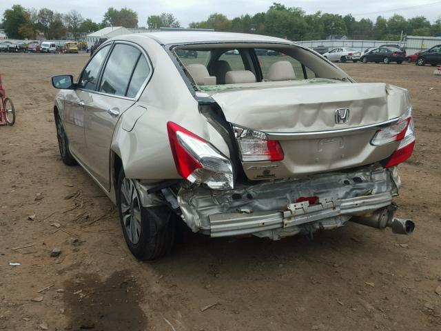 1HGCR2F38DA204644 - 2013 HONDA ACCORD LX TAN photo 3