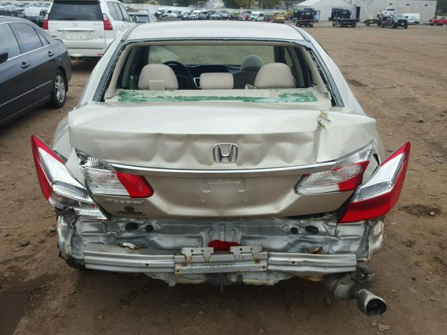 1HGCR2F38DA204644 - 2013 HONDA ACCORD LX TAN photo 9