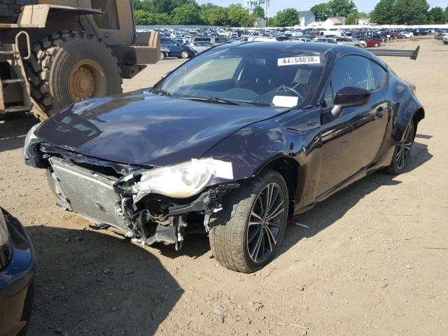 JF1ZNAA13D1723272 - 2013 TOYOTA SCION FR-S PURPLE photo 2