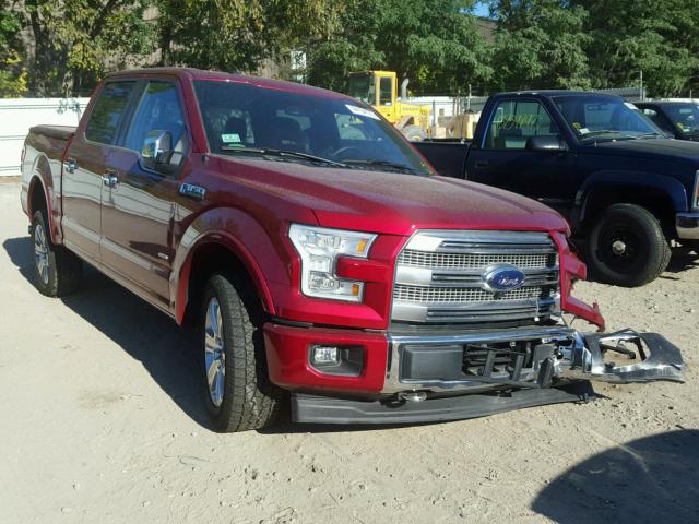 1FTEW1EGXHFB02723 - 2017 FORD F150 SUPER RED photo 1