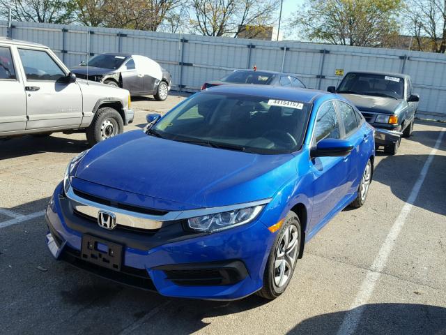 19XFC2F58GE024936 - 2016 HONDA CIVIC LX BLUE photo 2