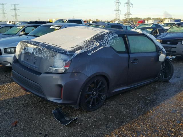 JTKJF5C79E3077120 - 2014 TOYOTA SCION TC GRAY photo 4