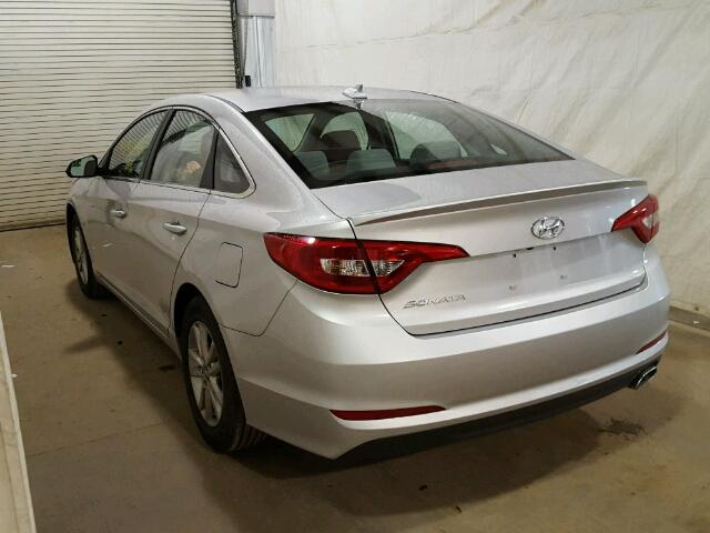 5NPE24AF9HH594421 - 2017 HYUNDAI SONATA SE SILVER photo 3