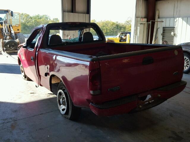 1FTZF1721WKB65734 - 1998 FORD F150 RED photo 3