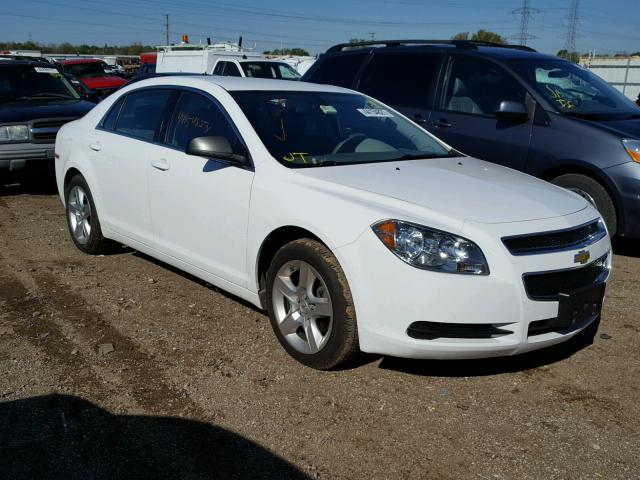 1G1ZA5EU4CF354398 - 2012 CHEVROLET MALIBU LS WHITE photo 1