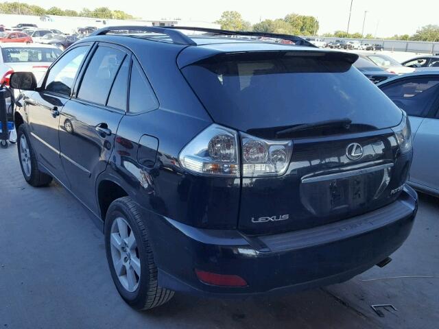 2T2HA31U95C043747 - 2005 LEXUS RX 330 BLACK photo 3