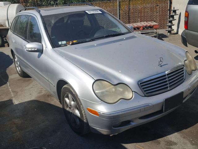 WDBRH81J24F538724 - 2004 MERCEDES-BENZ C 240 SPOR SILVER photo 1