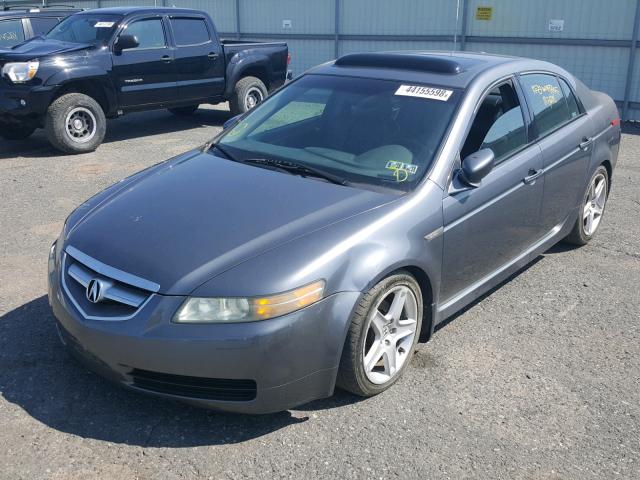 19UUA66294A044252 - 2004 ACURA TL GRAY photo 2