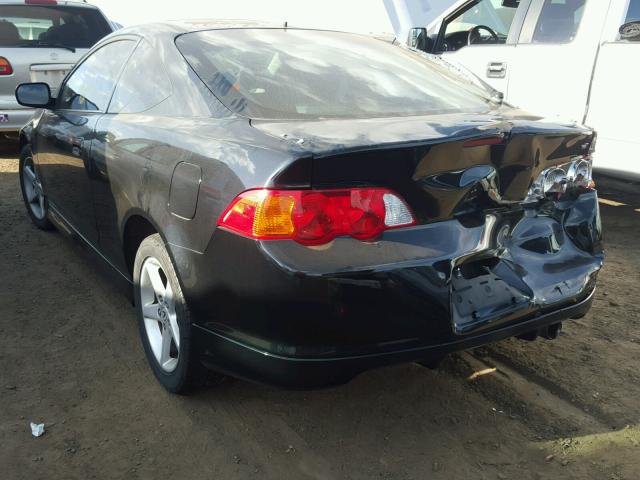 JH4DC53082C028405 - 2002 ACURA RSX BLACK photo 3