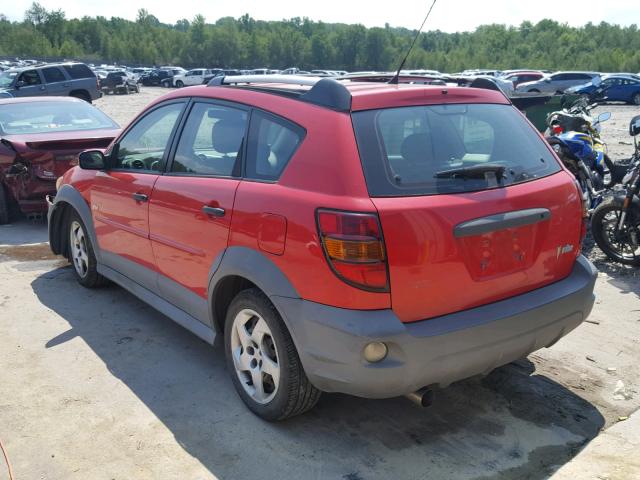 5Y2SL62884Z454133 - 2004 PONTIAC VIBE RED photo 3