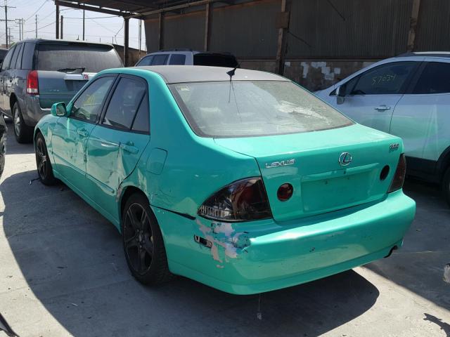 JTHBD192920048959 - 2002 LEXUS IS 300 TEAL photo 3