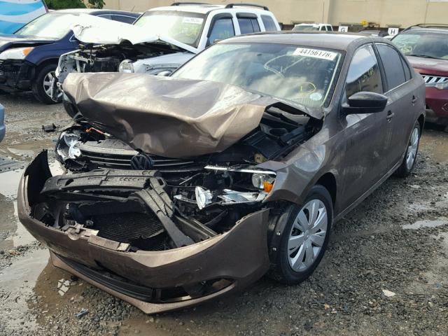 3VW2K7AJ4BM366091 - 2011 VOLKSWAGEN JETTA BASE Շագանակագույն լուսանկար 2