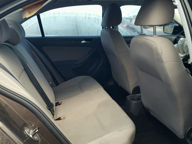 3VW2K7AJ4BM366091 - 2011 VOLKSWAGEN JETTA BASE Շագանակագույն լուսանկար 6