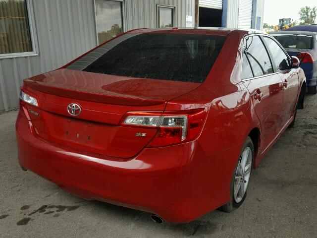 4T1BF1FK7CU543313 - 2012 TOYOTA CAMRY BASE BLACK photo 4