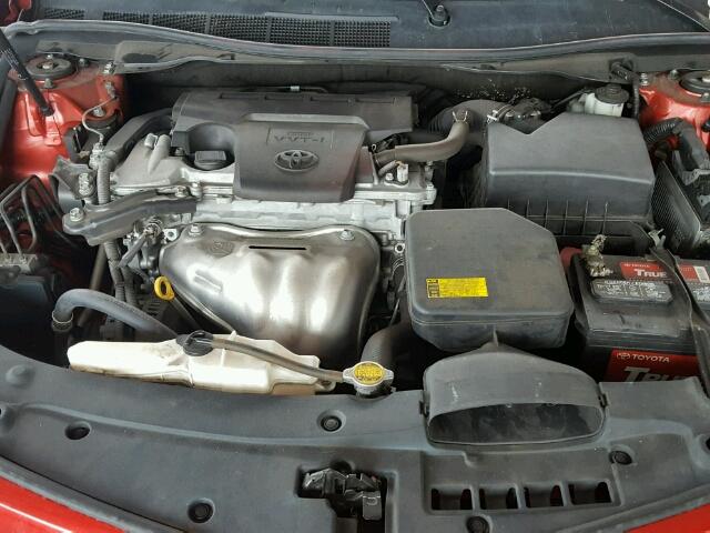 4T1BF1FK7CU543313 - 2012 TOYOTA CAMRY BASE BLACK photo 7