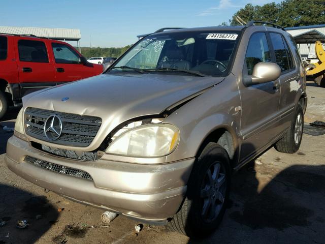 4JGAB72E61A283012 - 2001 MERCEDES-BENZ ML GOLD photo 2