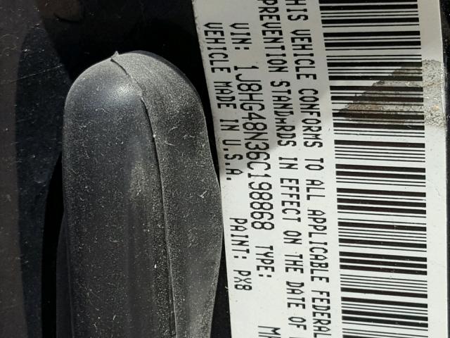 1J8HG48N36C198868 - 2006 JEEP COMMANDER Qara foto 10