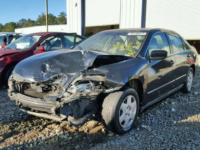 1HGCM56426A117494 - 2006 HONDA ACCORD BLACK photo 2