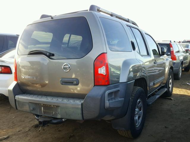 5N1AN08U66C539660 - 2006 NISSAN XTERRA OFF GOLD photo 4