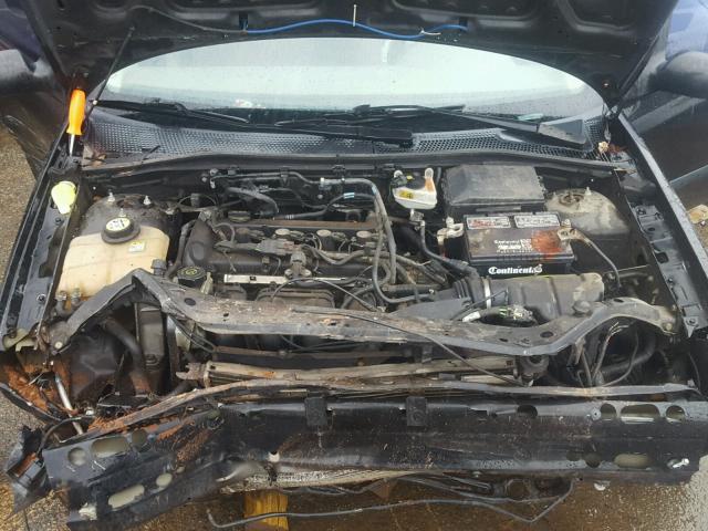 1FAFP34N76W142418 - 2006 FORD FOCUS ZX4 BLACK photo 7