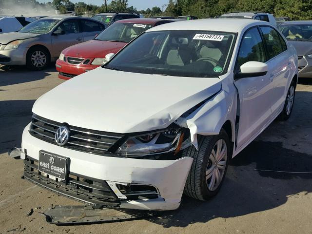 3VW167AJ8HM287189 - 2017 VOLKSWAGEN JETTA S WHITE photo 2