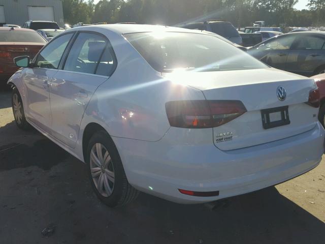 3VW167AJ8HM287189 - 2017 VOLKSWAGEN JETTA S 白色 照片 3