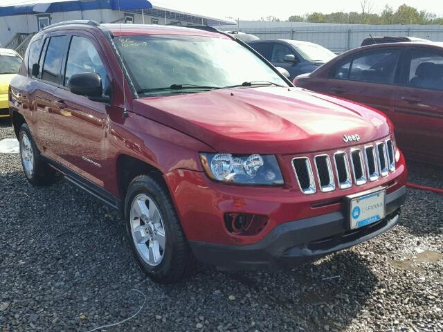 1C4NJCBA0ED882300 - 2014 JEEP COMPASS SP RED photo 1